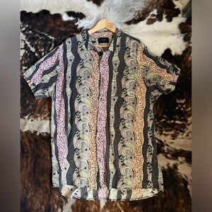 Rollas Men’s Bon Short Sleeve Shirt - XL Paisley Print